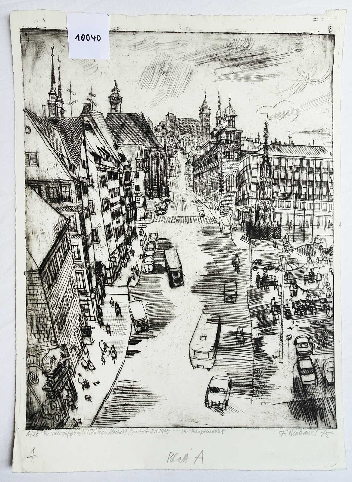 Main Market | etching | Friedrich Neubauer