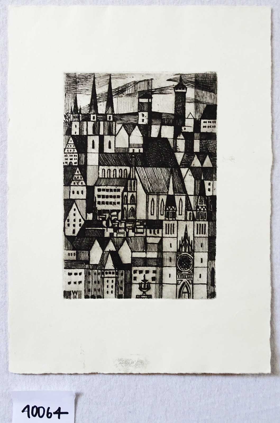 City View | etching | Friedrich Neubauer