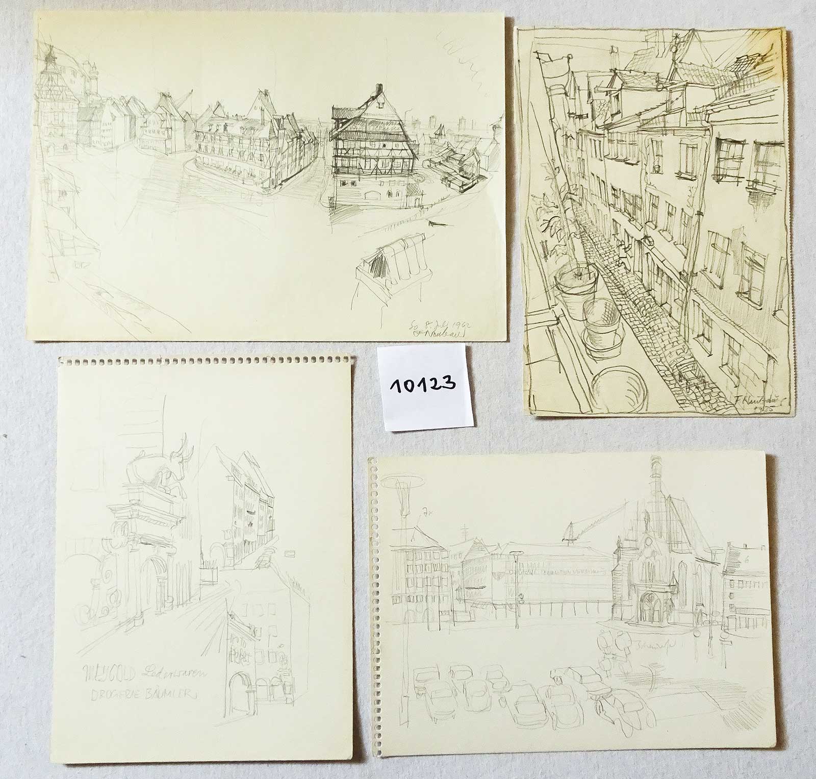 Several Scetches | collage/ink | Friedrich Neubauer