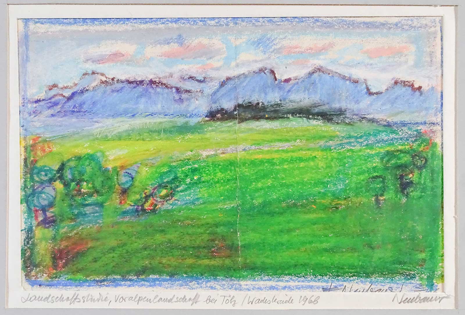 Landscape near Tölz | chalk | Friedrich Neubauer