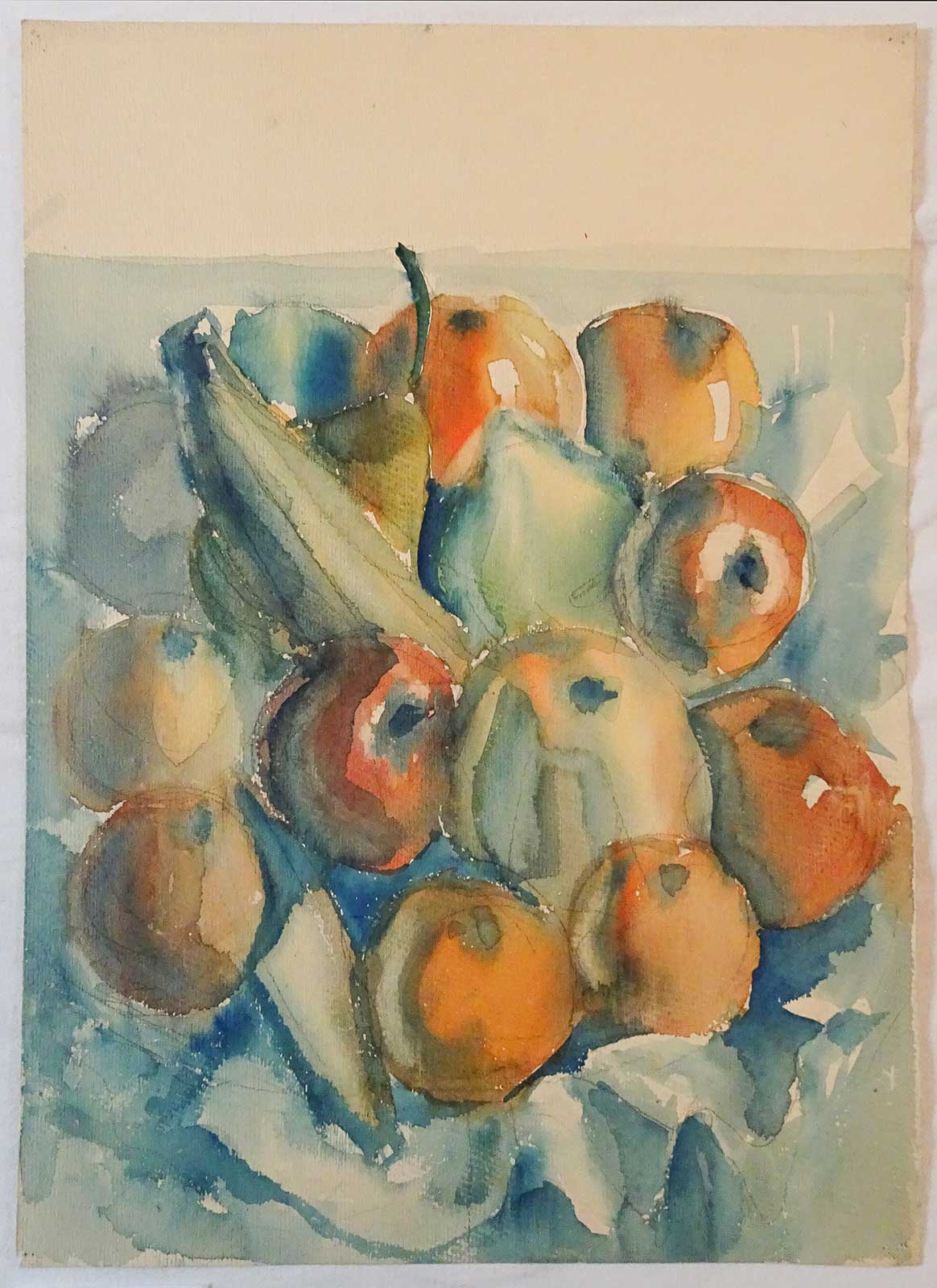 Still Life with Apples | water color | Friedrich Neubauer