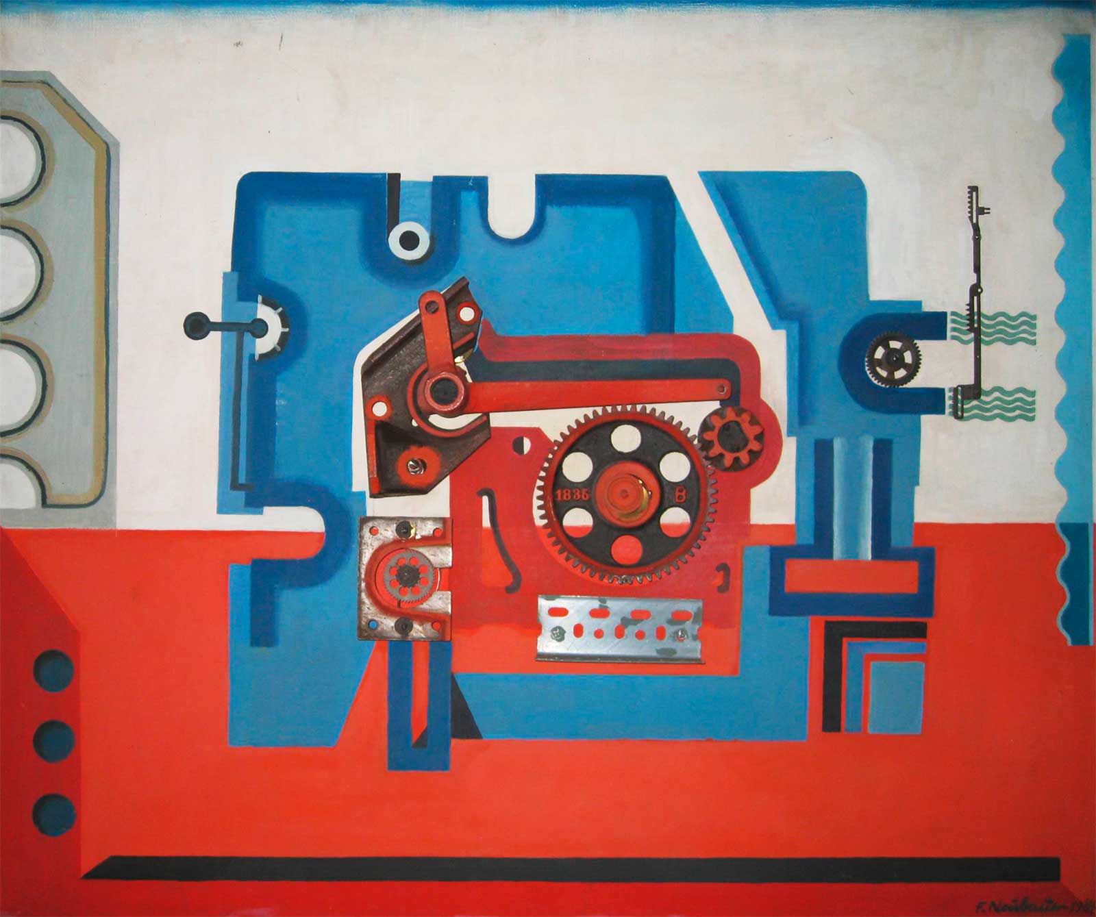 Art Machine | oil paint/wood/metal | Friedrich Neubauer